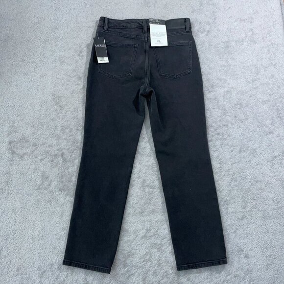 NEW Lauren Ralph Lauren Women's 4 High-Rise Straight Ankle Jeans Empire Wash - Picture 3 of 10